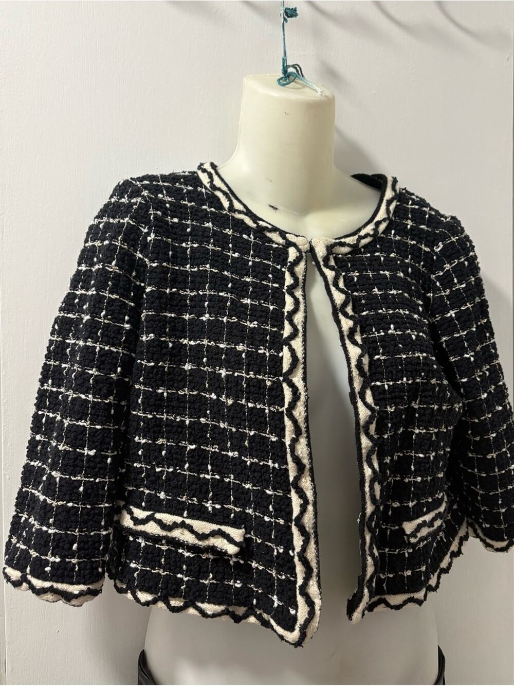 St. John tweed crop blazer
